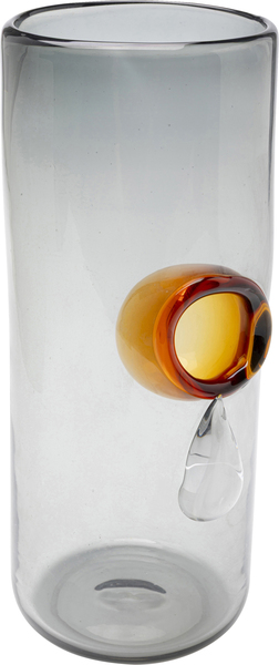 Vase grau - 38 cm - KARE Glitter Circle