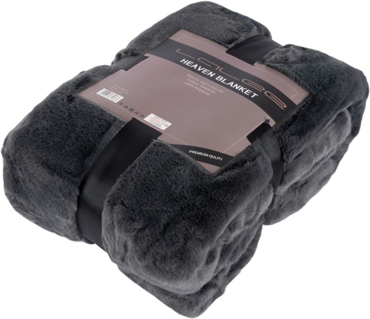 Lalee Kuscheldecke Heaven graphite 150 x 200 cm