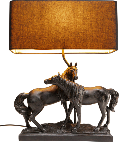 Tischleuchte braun - 53 cm - KARE Horse Familiy