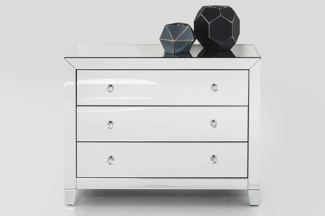 KARE Kommode Luxury weiß 91 x 73,5 x 41 cm