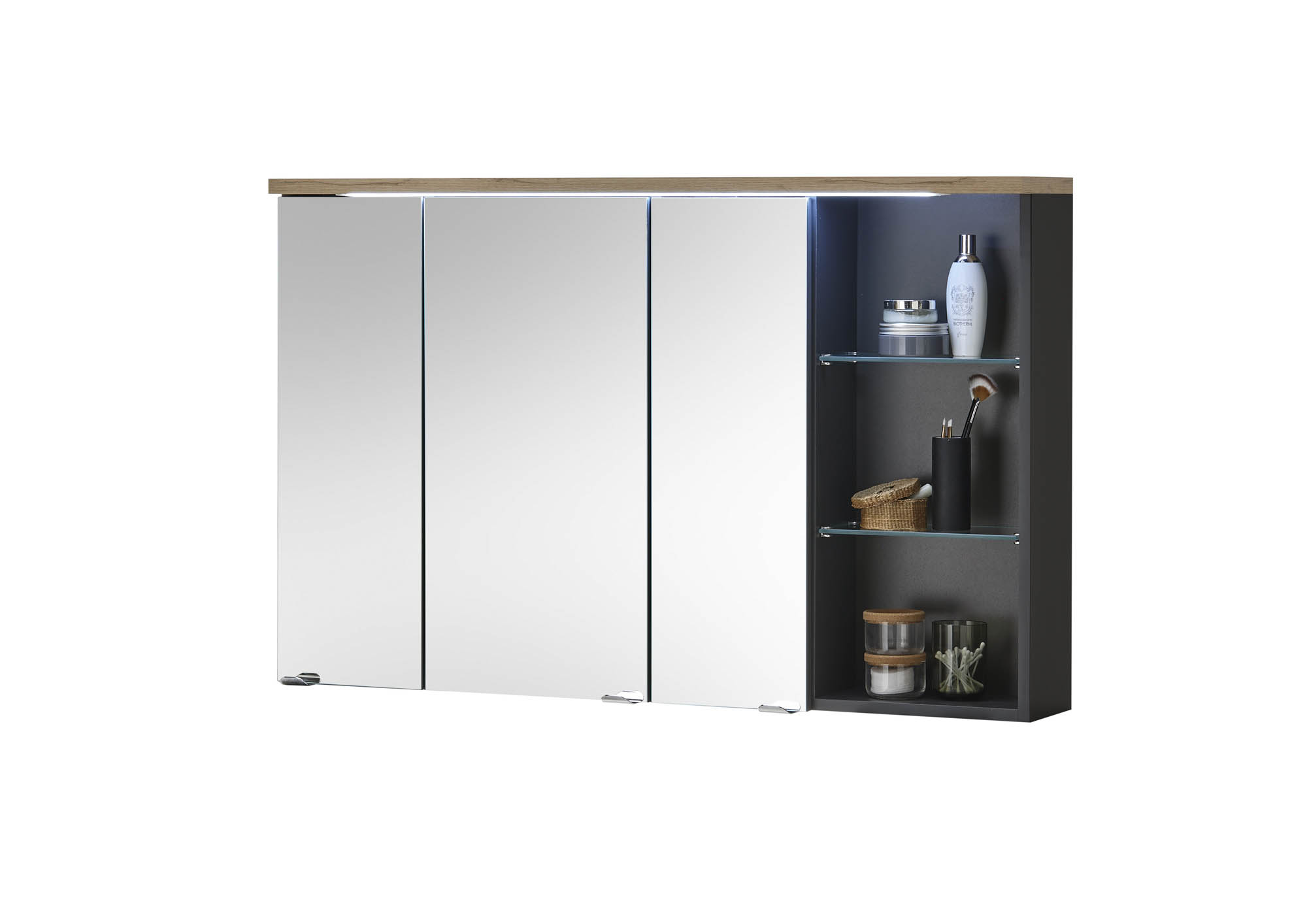 Spiegelschrank ROM - Artisan Eiche & Grau