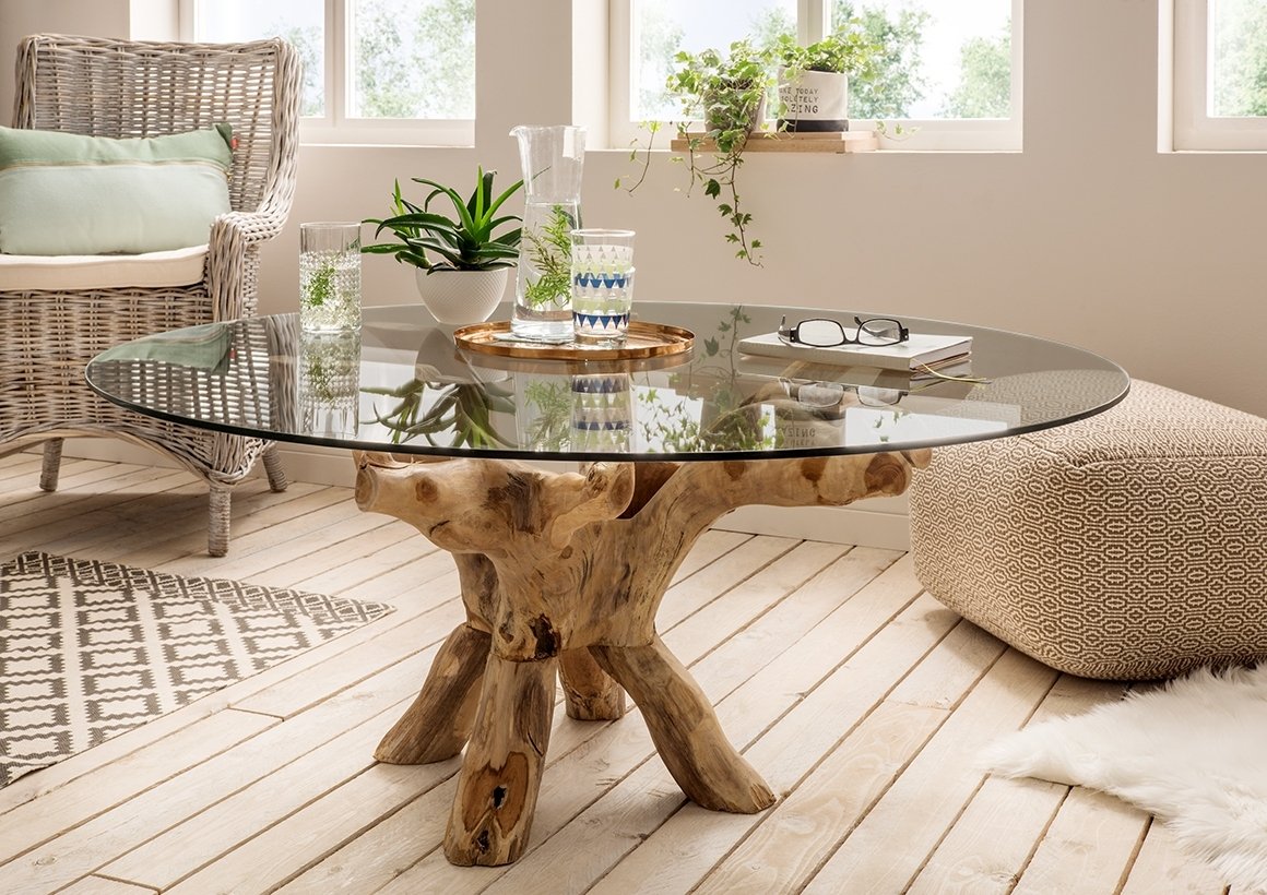 Wurzel Couchtisch D80 NORMAN - AUSSTELLUNGSSTÜCK