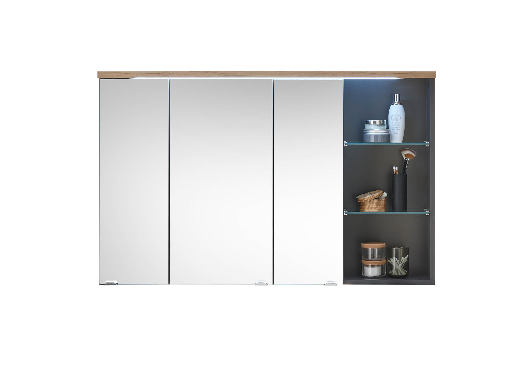 Spiegelschrank ROM - Artisan Eiche & Grau