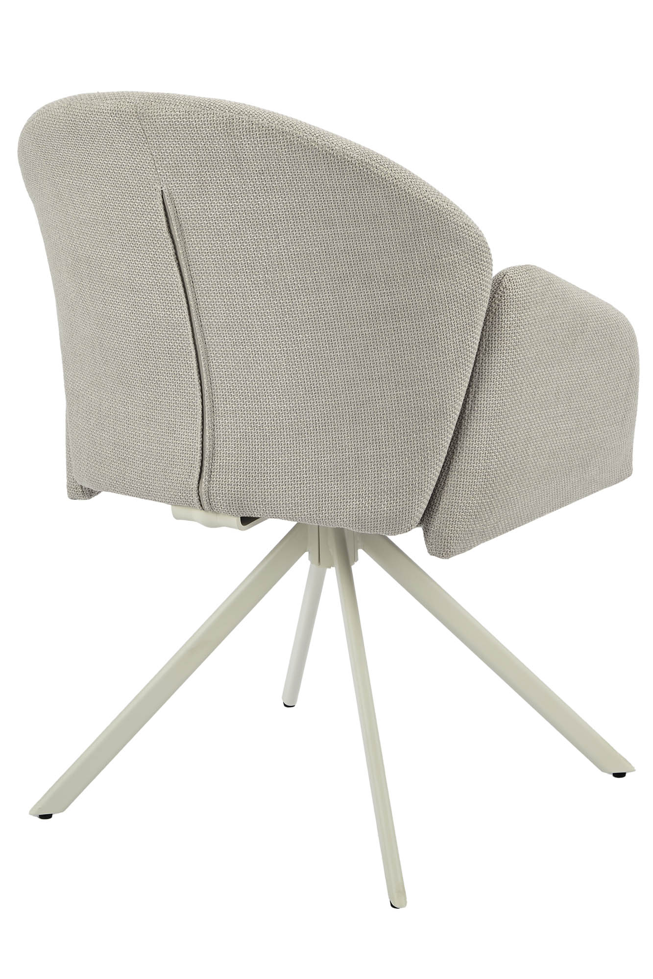 Armlehnstuhl beige -  360° drehbar - mit Komfortrücken Swing Back -  Hedda