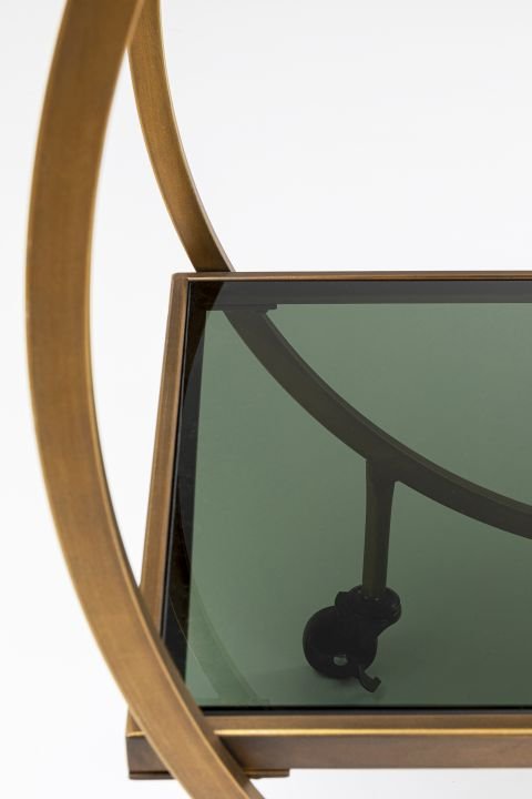 Servierwagen braun - KARE Loft Brass