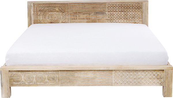 Holzbett beige - 180 x 200 cm - KARE Puro