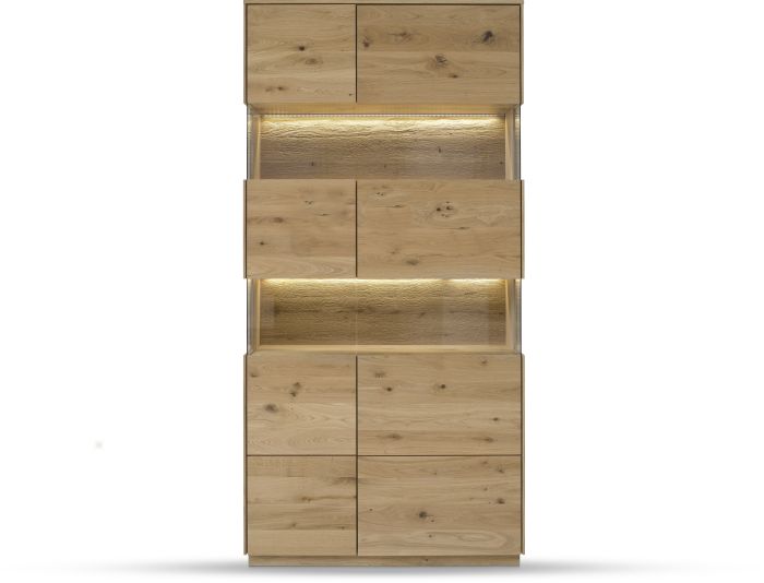 Doppel-Vitrine St. Gallen Wildeiche