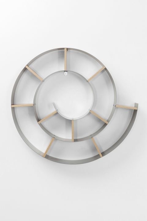 KARE Wandregal Snail Silver Silber 73,50cm
