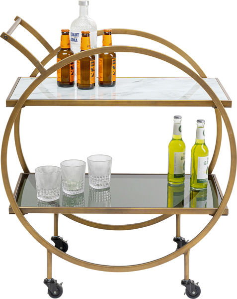 Servierwagen braun - KARE Loft Brass