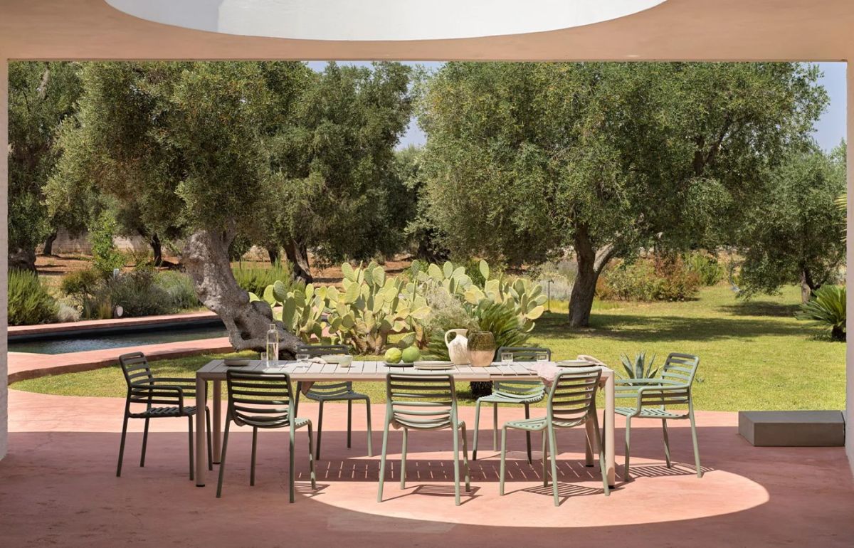 Nardi Stuhl DOGA BISTROT  pera - gelb - Recyclebarer Kunststoff. - stapelbar