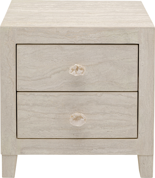 Kommode beige - 50 x 49 cm - KARE Klein Travertino