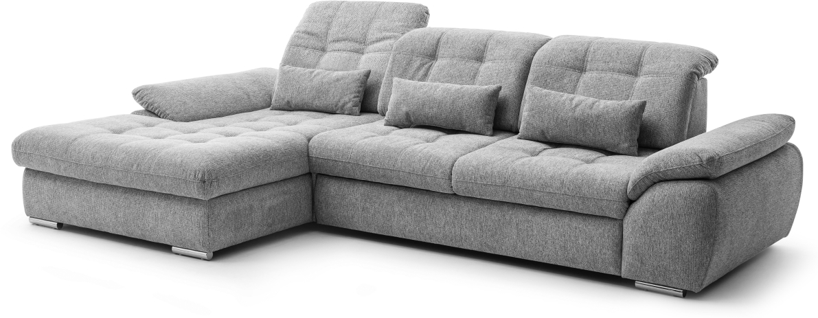 Benformato Wohnlandschaft Riordan Recamiere rechts Stoff grau