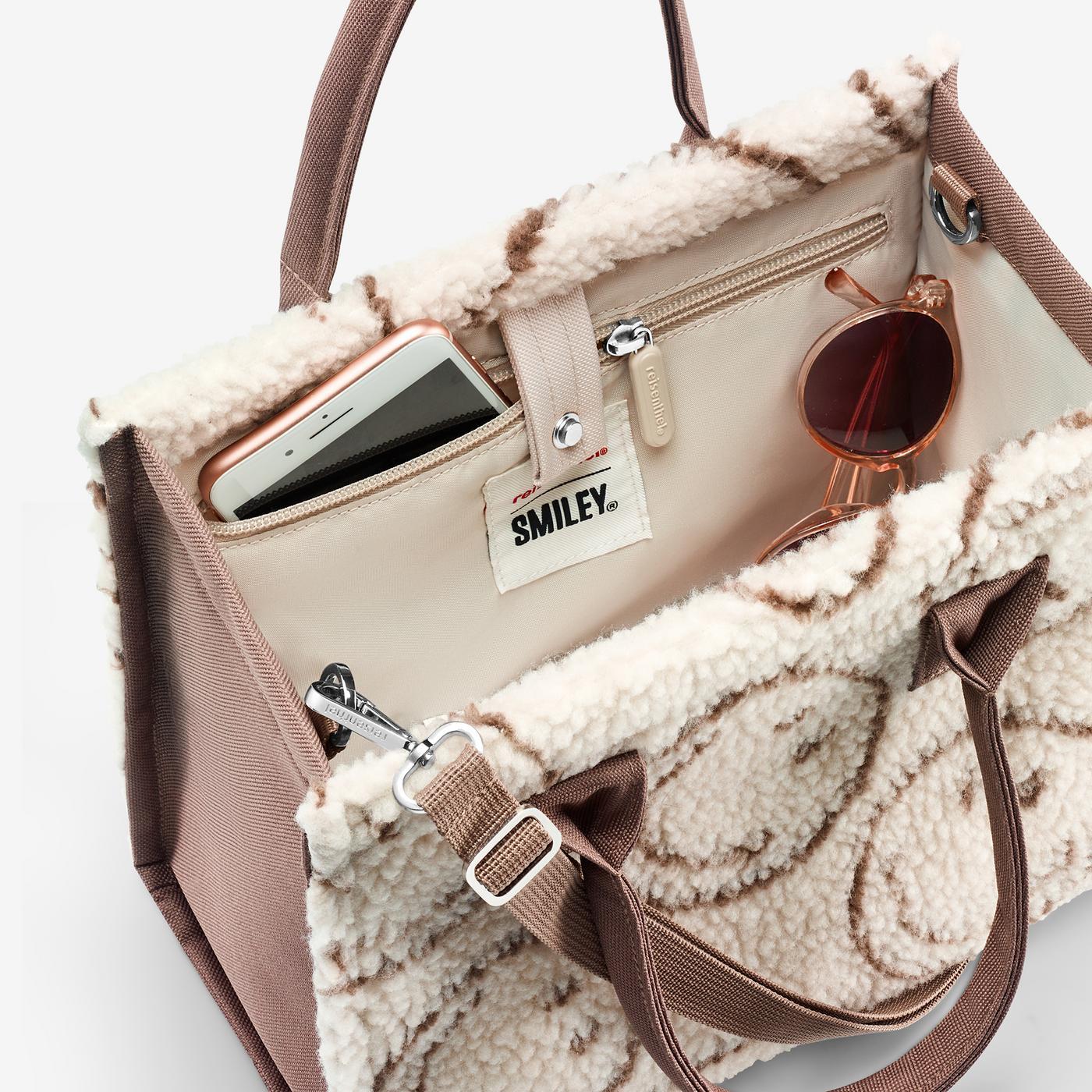 Daily Shopper XS - Smiley® Teddy Chocolate - reisenthel