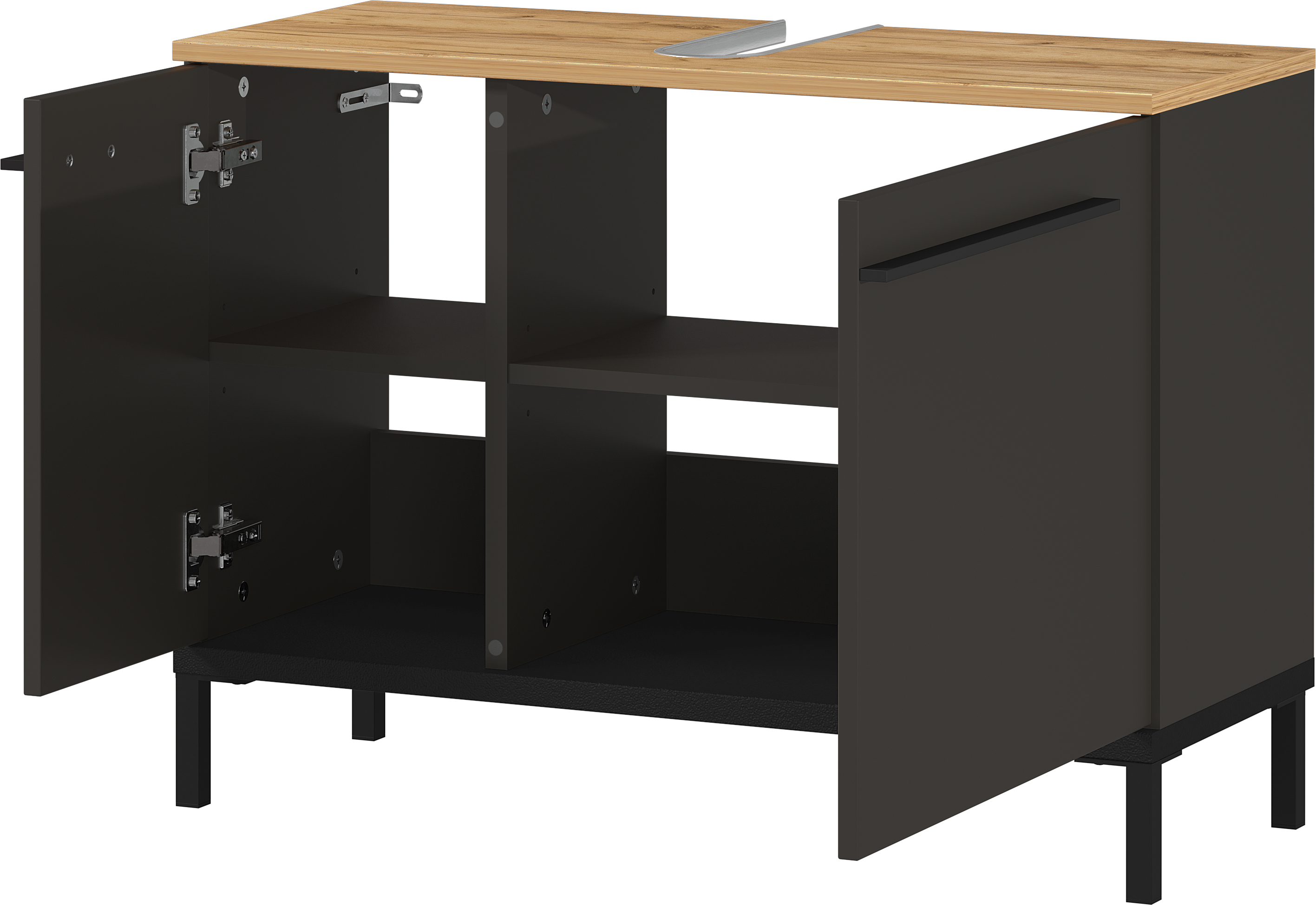 Waschbeckenunterschrank BARCELONA mit 2 Türen B/H/T ca. 80 x 59 x 34 cm