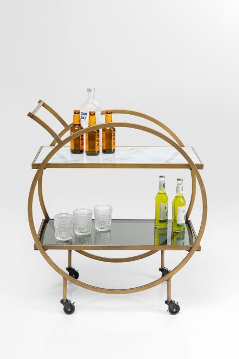 Servierwagen braun - KARE Loft Brass