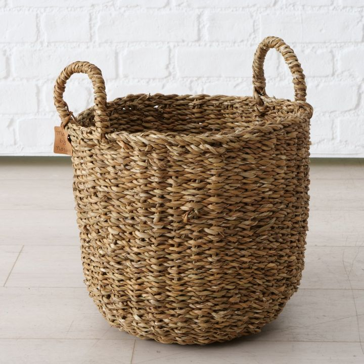 Korb hoch Seegras - Rund 40 cm