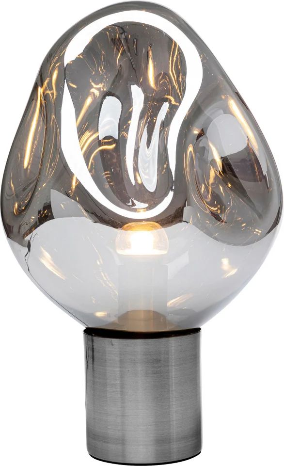 KARE Tischleuchte Silbergrau - Supernova Smoky