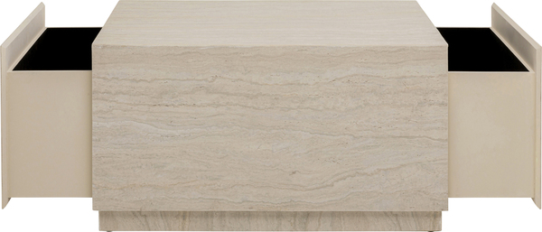 Couchtisch beige - 80 x 60 cm - KARE Travertino Trunk