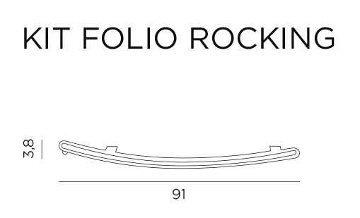 Nardi Schaukelaufsatz Folio tabacco  - Schaukelaufsatz für Armlehnsessel Folio