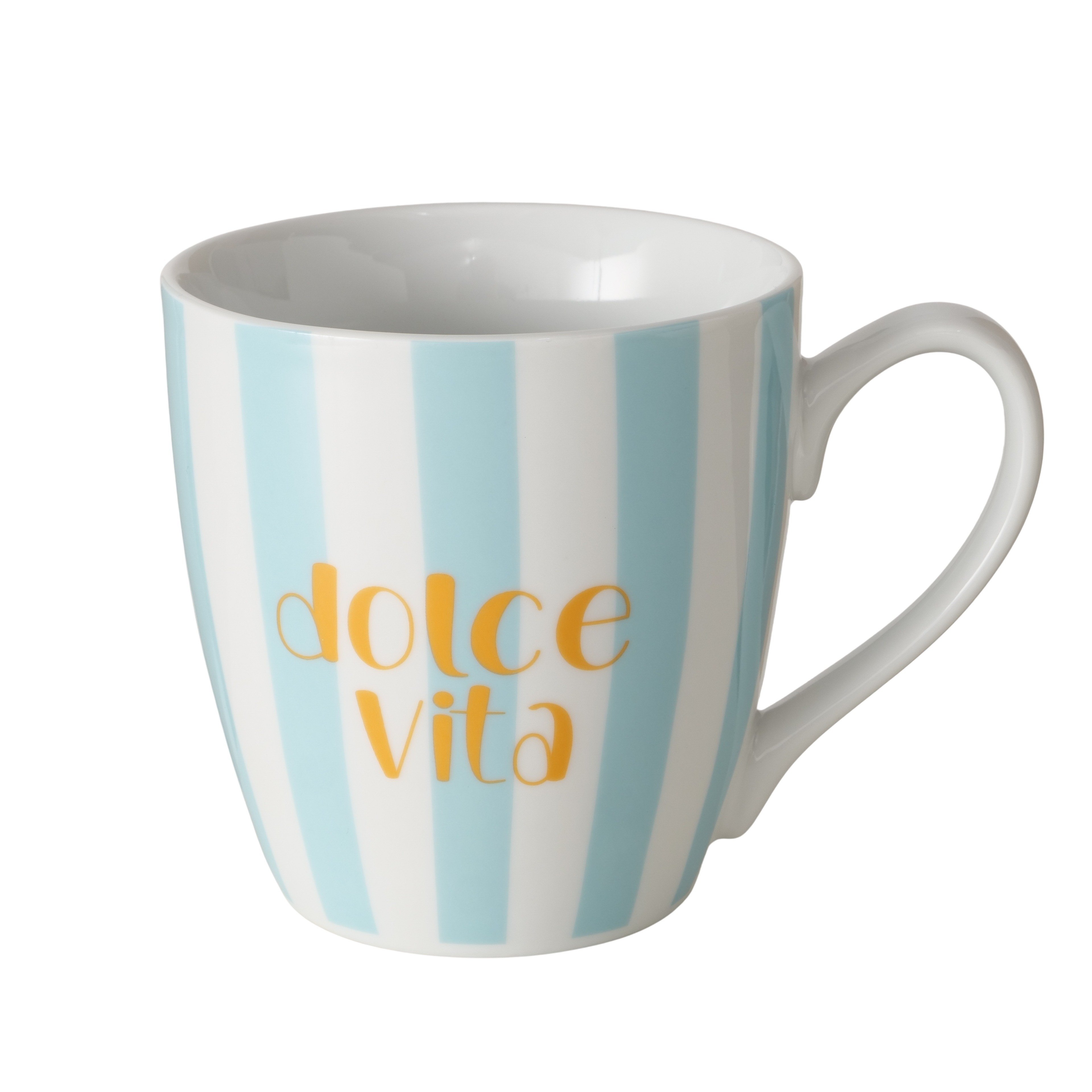 Boltze Jumbobecher Dolce Vita 480 ml – Großer Kaffeebecher im mediterranen Design