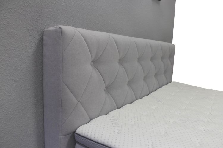 Sun Garden Boxspringbett Baker grau 180 x 200