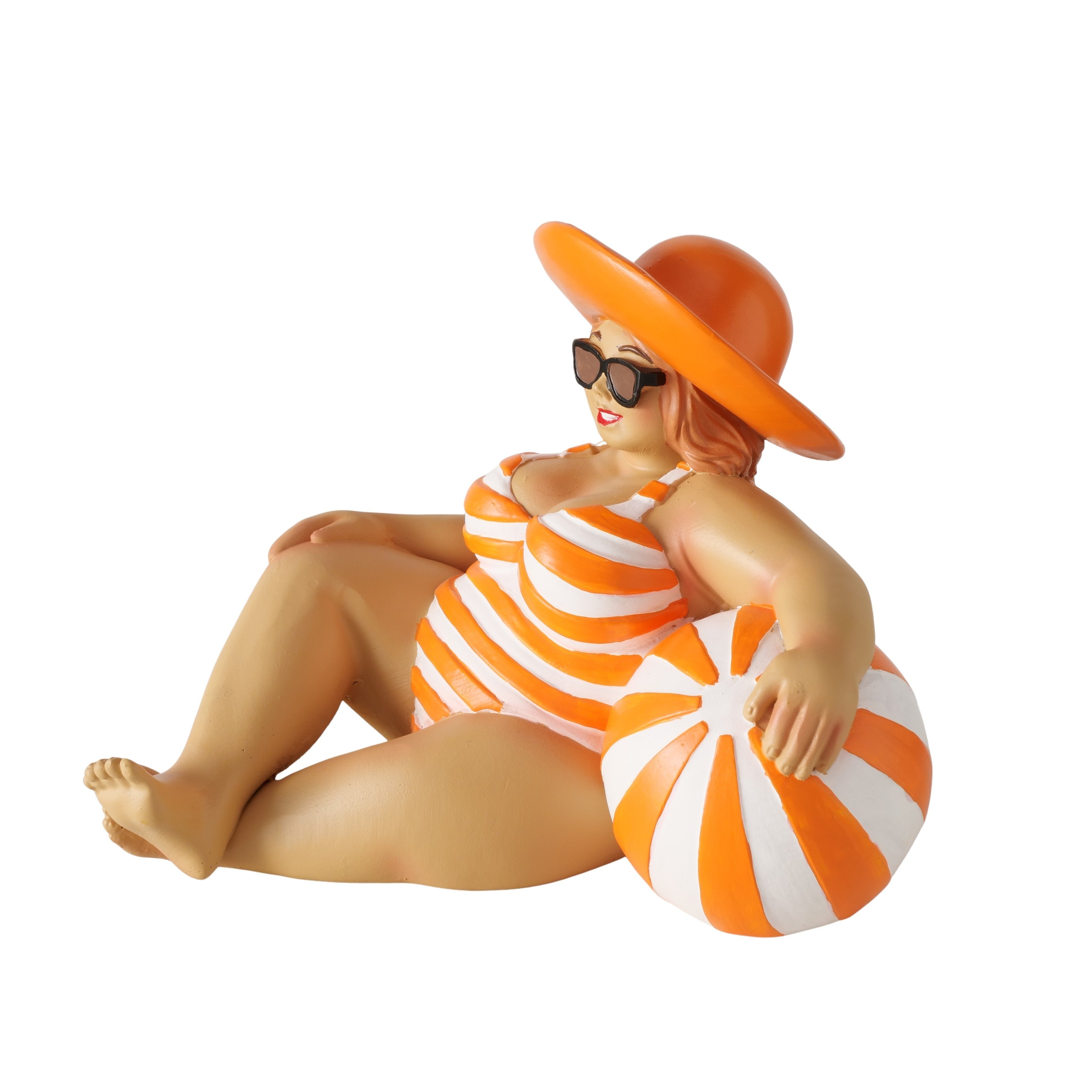 Boltze Deko Figur Jodie – Sommerliche Badefigur im Retro‑Strand‑Look