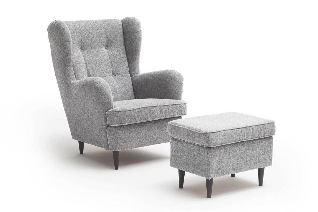 Black Red White Sessel Oskar grau 78 x 98 cm