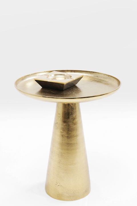 KARE Beistelltisch Plateau Uno Messing Messing 52,50cm