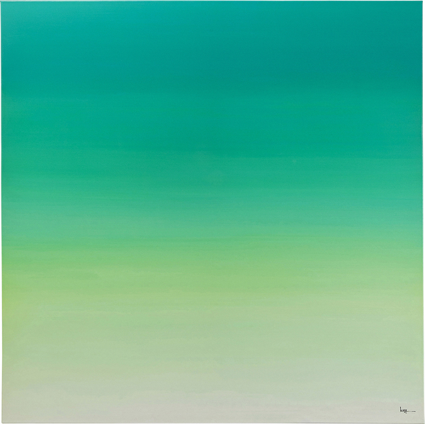 Leinwandbild grün - 120 x 120 cm - KARE Tendency Grün
