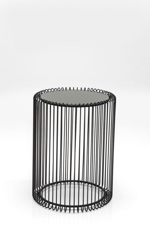 Couchtisch 2er Set schwarz - Ø 44 cm - KARE Wire Schwarz (2/Set)