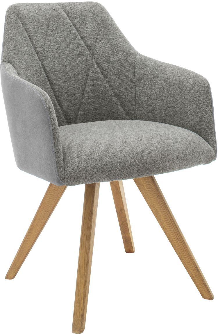 MCA Direkt Armlehnstuhl Redding Stoff lichtgrau drehbar