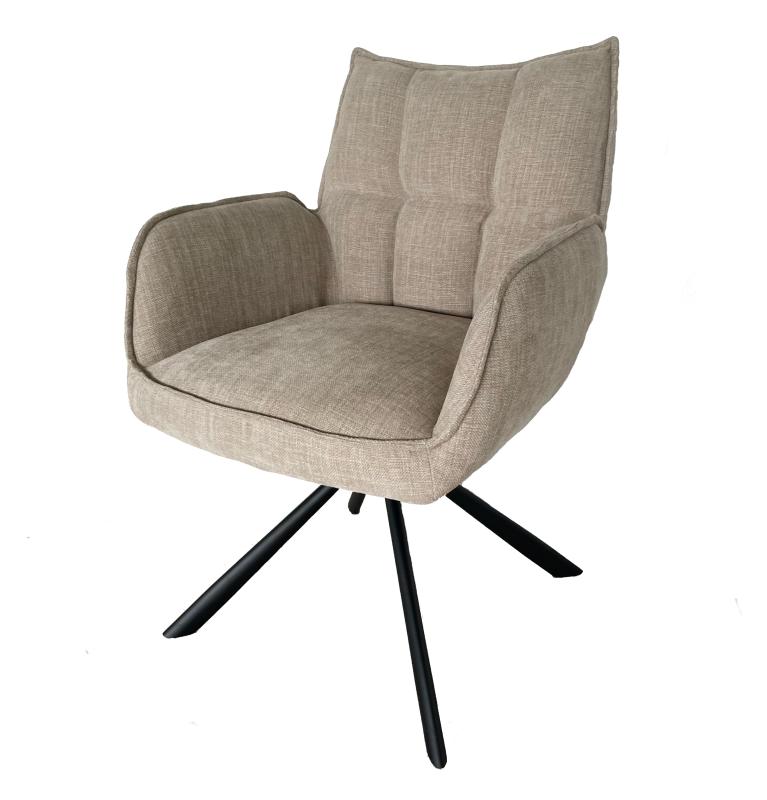 Unique Furniture 4 Fuß Stuhl mit Armlehne MATHIAN - AUSSTELLUNGSSTÜCK