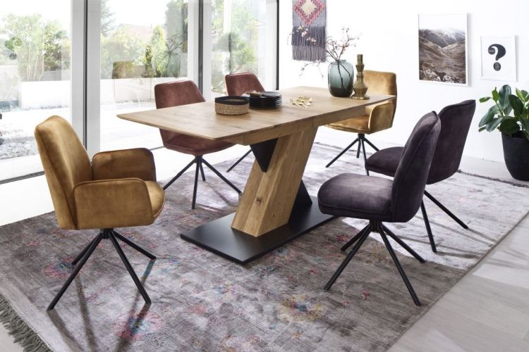 MCA furniture 4 Fuß Stuhl drehbar Ottawa anthrazit