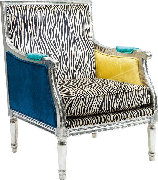 Sessel mehrfarbig - KARE Regency Zebra