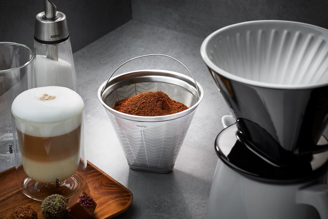Kaffeefilter Dauereinsatz Gr. 4 - Edelstahl - GEFU FLAVO