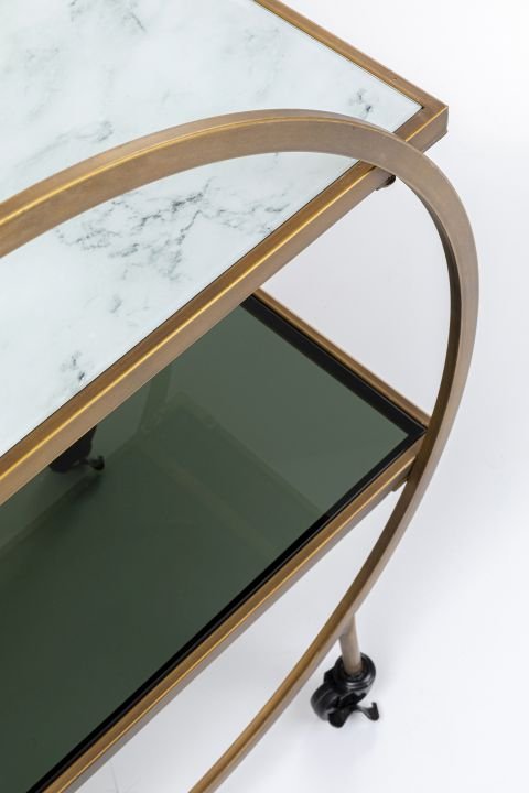 Servierwagen braun - KARE Loft Brass
