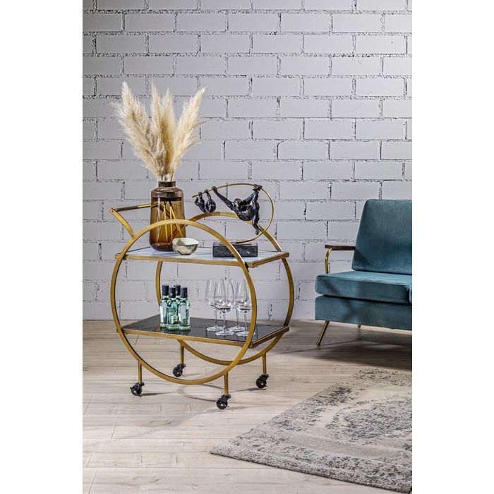 Servierwagen braun - KARE Loft Brass