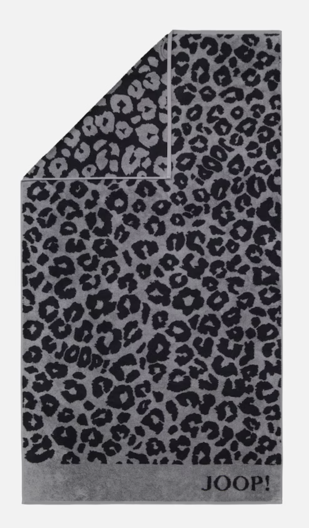  J! Joop Leo graphit Duschtuch anthrazit - Größe 80 × 150 cm – großzügiges Duschtuch für maximalen Komfort