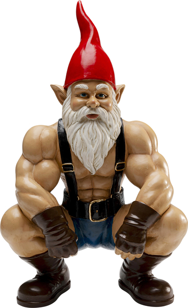Deko Figur mehrfarbig - KARE Zwerg Muscle 48cm