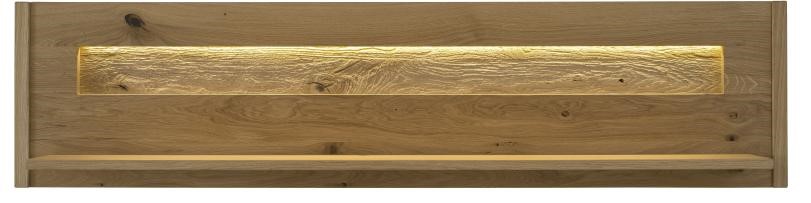 TPT Möbel Wandregal Davos Wildeiche natur 155,5 x 38 cm
