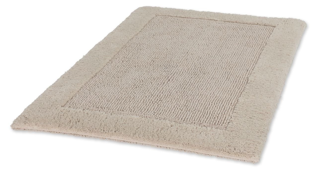 Schöner Wohnen Kollektion Badteppich Bordüre Beige , 67 x 110 cm, 1940070192006/18886