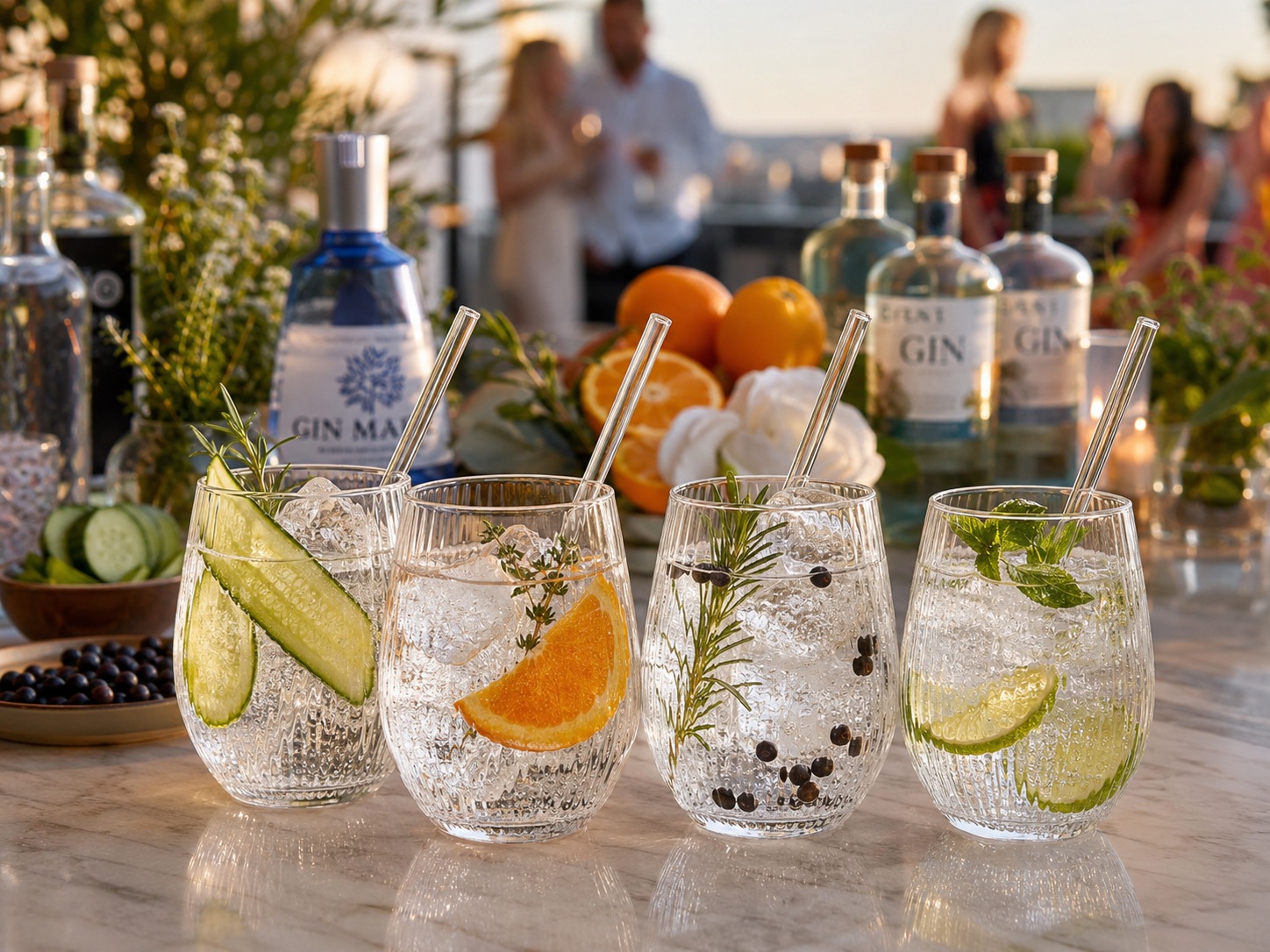 Glas Partyset 8-teilig Spritz smoke - 590ml