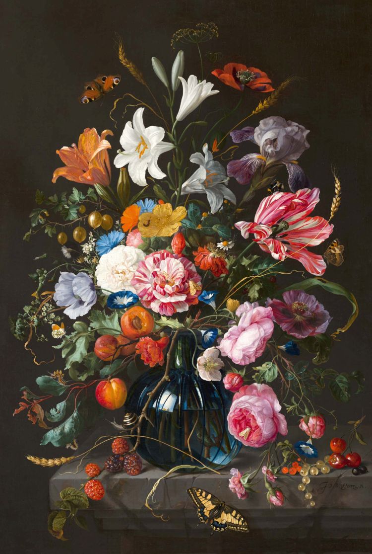 Reinders Wandbild stillife flowers Jan Davidsz de Heem 76 x 116 cm | billi  &