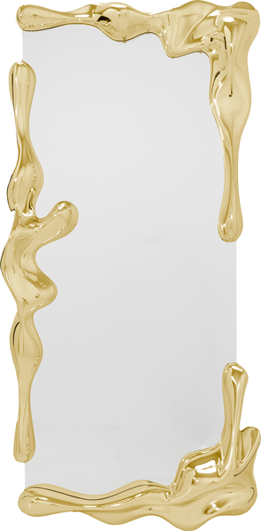 Wandspiegel gold - 180 x 80 cm - KARE Lava Gold