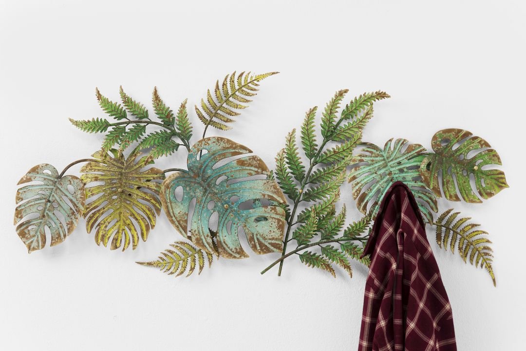 KARE Wandgarderobe Jungle Party Grün 43 cm