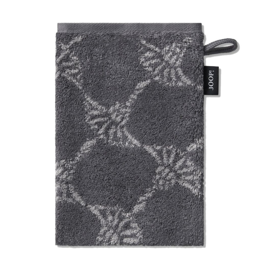  Joop J! Classic Waschhandschuh anthrazit - Größe 16 × 22 cm – praktische Standardgröße für die tägliche Körperpflege