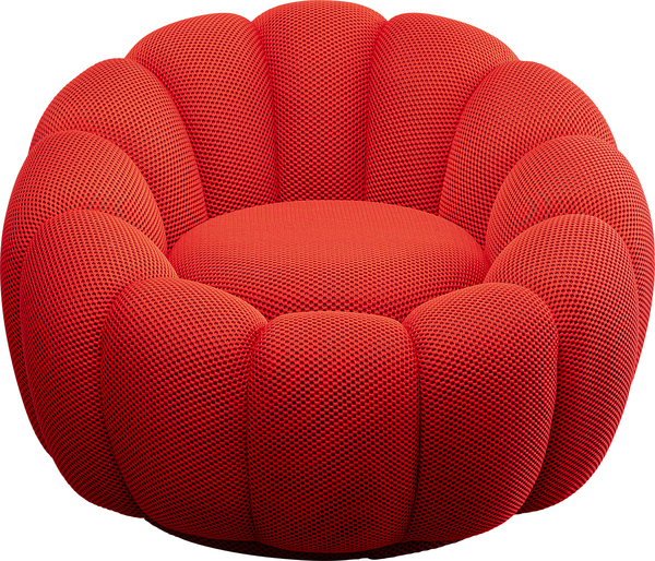 Drehsessel rot - KARE Peppo Bloom Rot