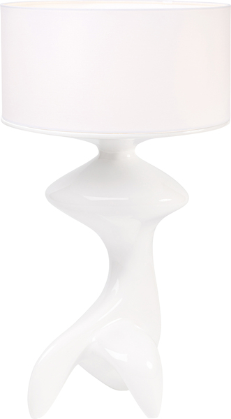 Tischleuchte weiß - 68 cm - KARE Flow Figure Weiß