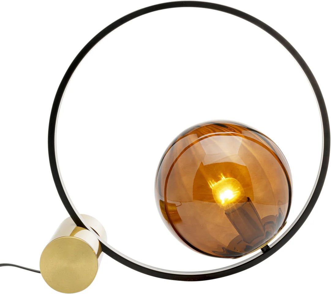 KARE Tischleuchte Schwarz & Braun - Balance Circle