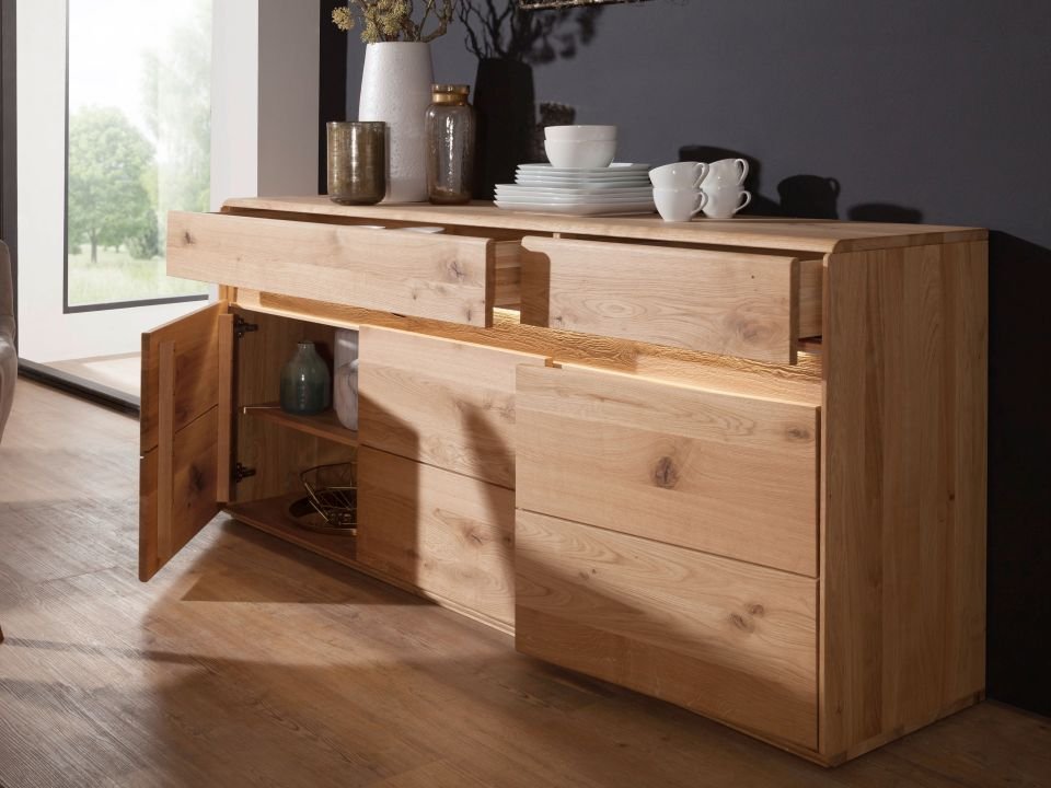 G+K Sideboard I Emma WZ-0303 Wildeiche geölt 183 x 87 cm